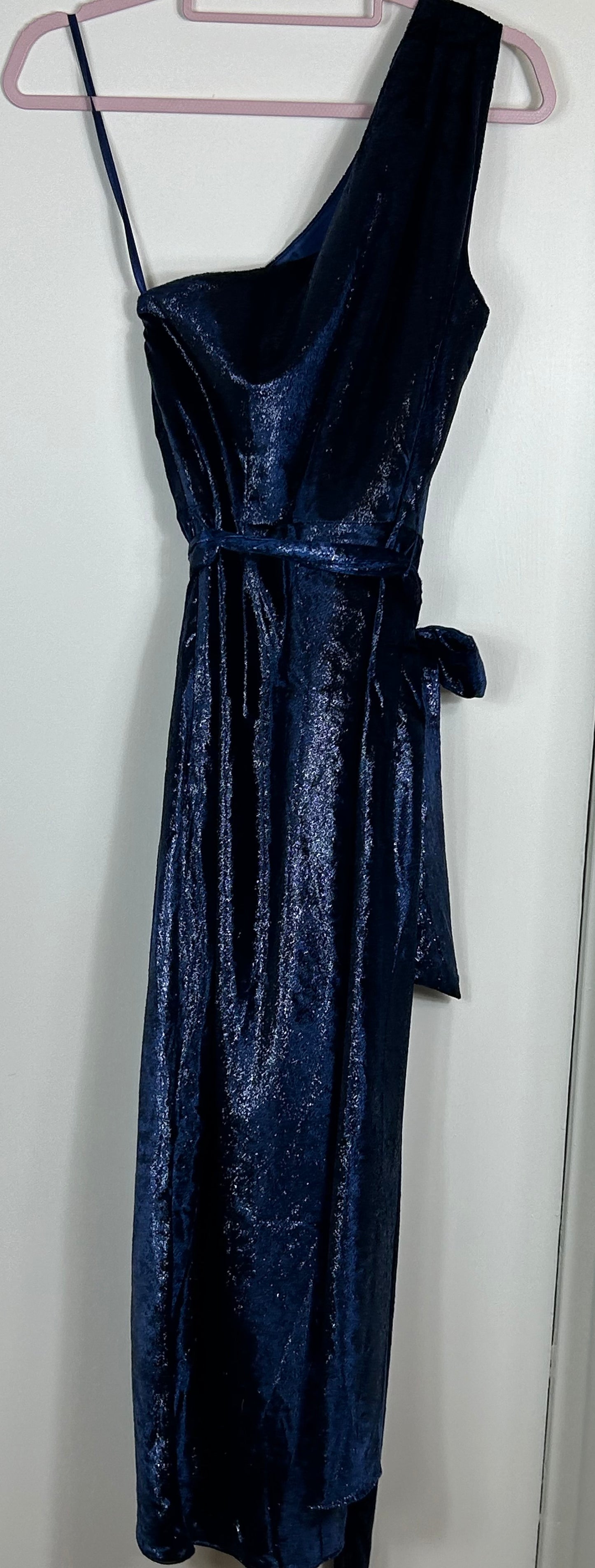 Blue Ted Baker Asymmetrical Dress