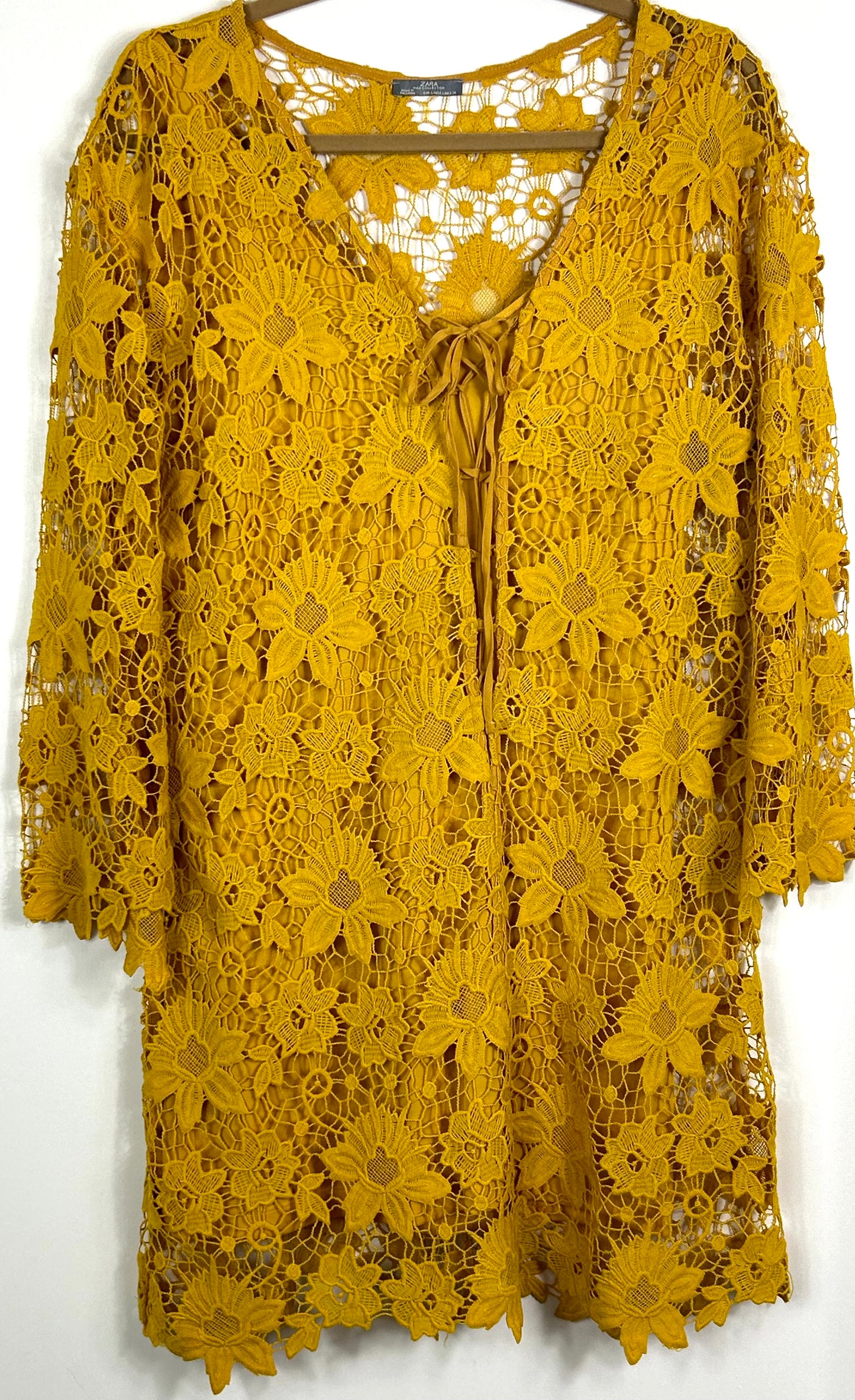 Mustard Zara Beach Dress
