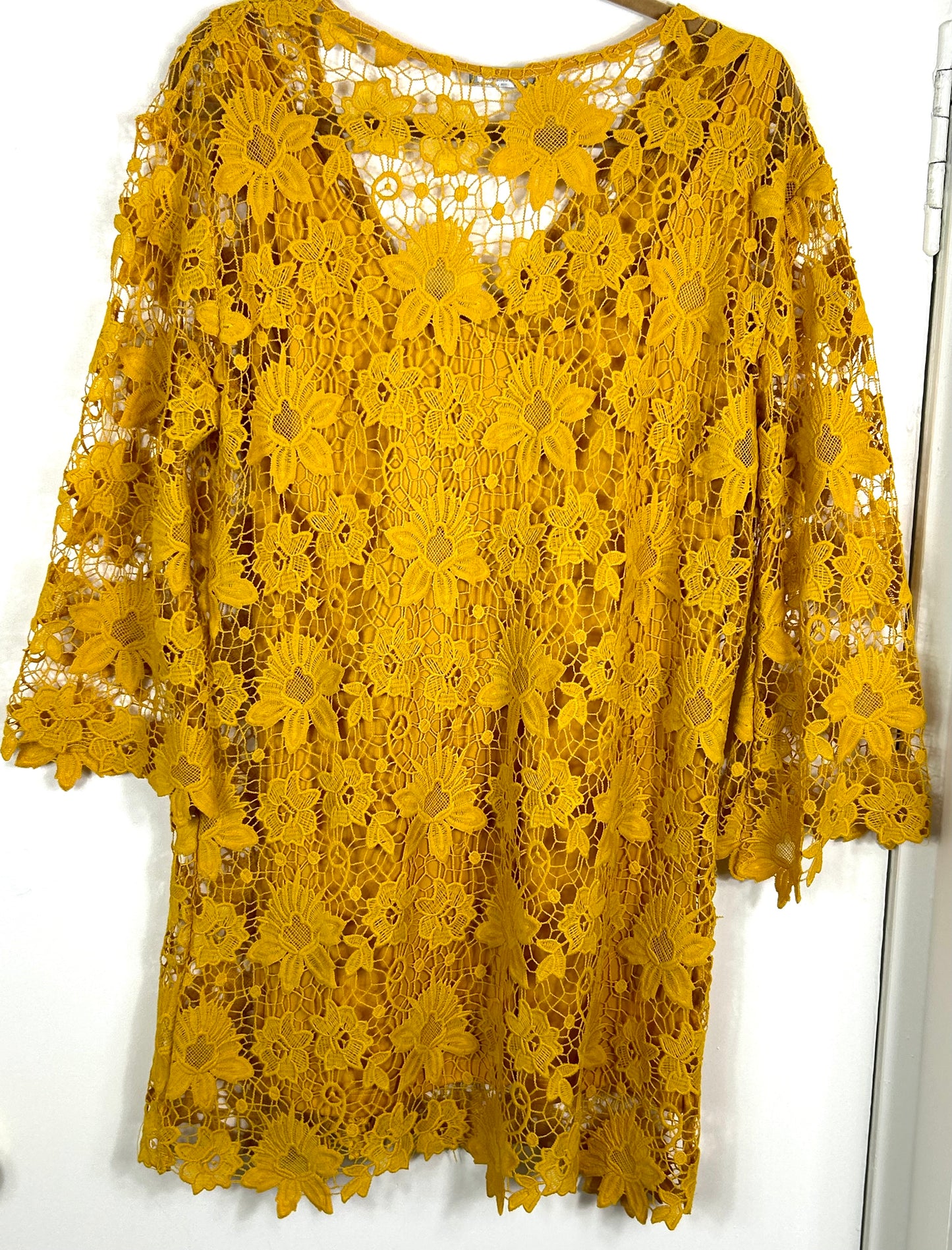 Mustard Zara Beach Dress