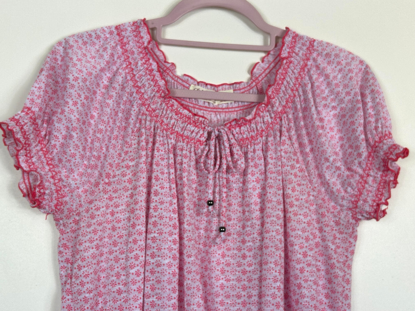 Pink Blouson Casual Top