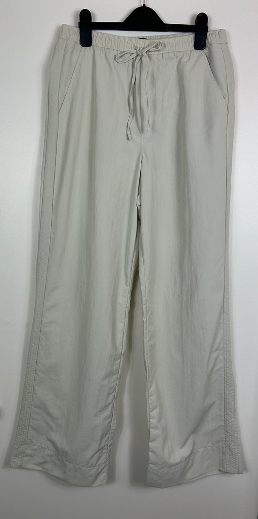Beige Zara Cargo Style Trousers
