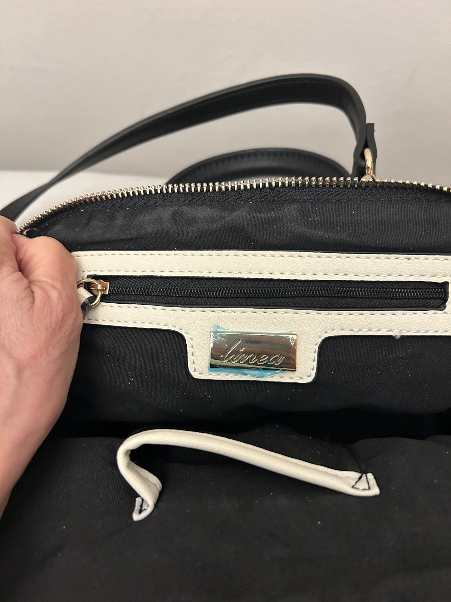 Beige, Cream & Black Linea Bag