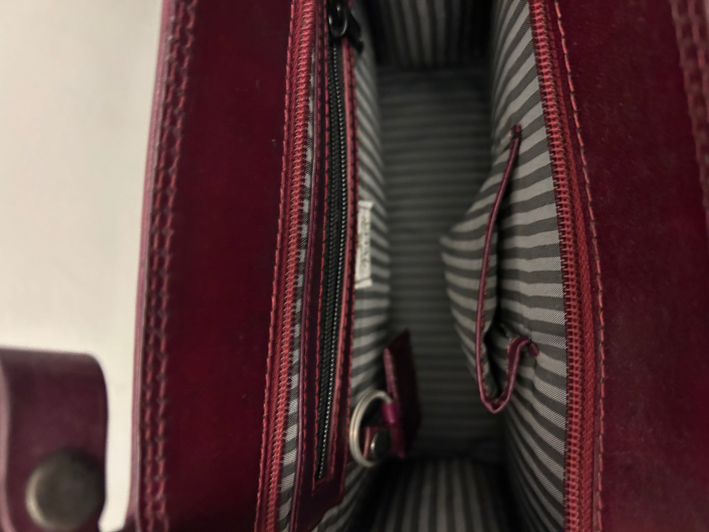 Burgundy’s VIP Leather Bag