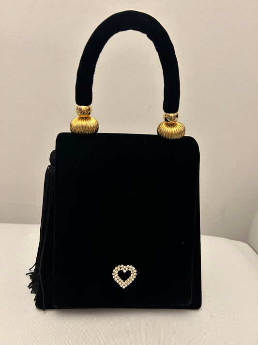 Black Velvet Evening Bag