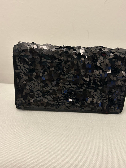 Black M& S Autograph Sequins Evening Bag