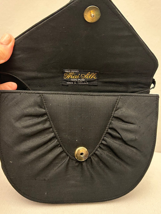 Black Thai Silk Evening Bag