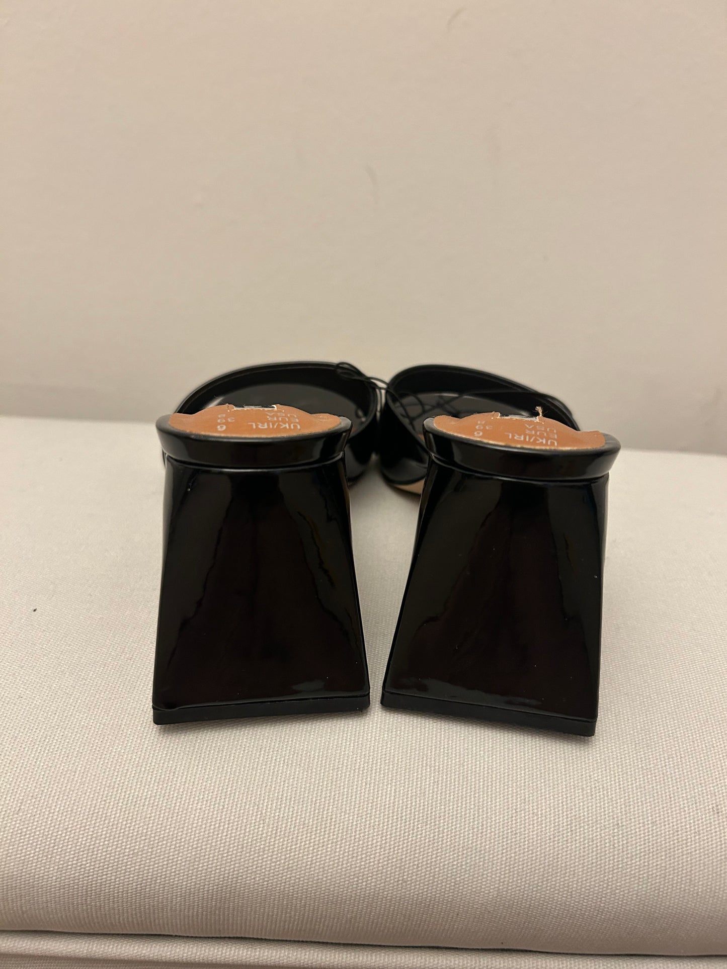 Black Patent Primark Mules
