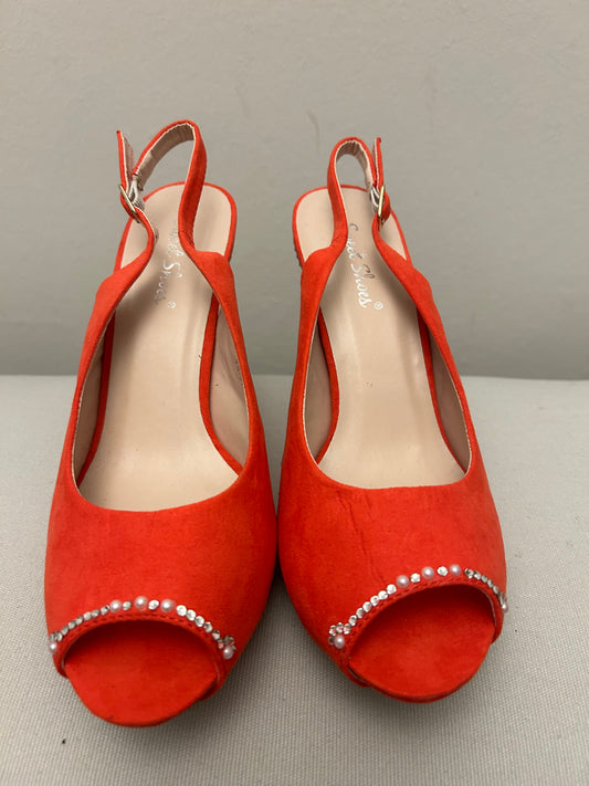 Red (Orange) Sweet Stiletto Shoes