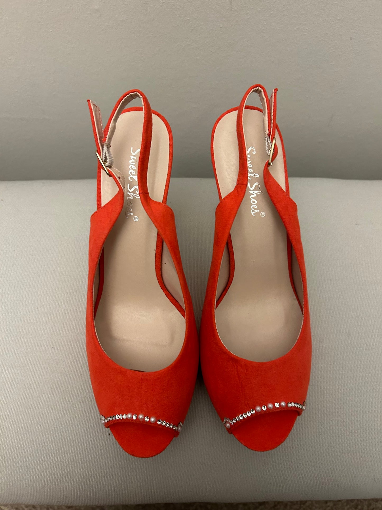 Red (Orange) Sweet Stiletto Shoes