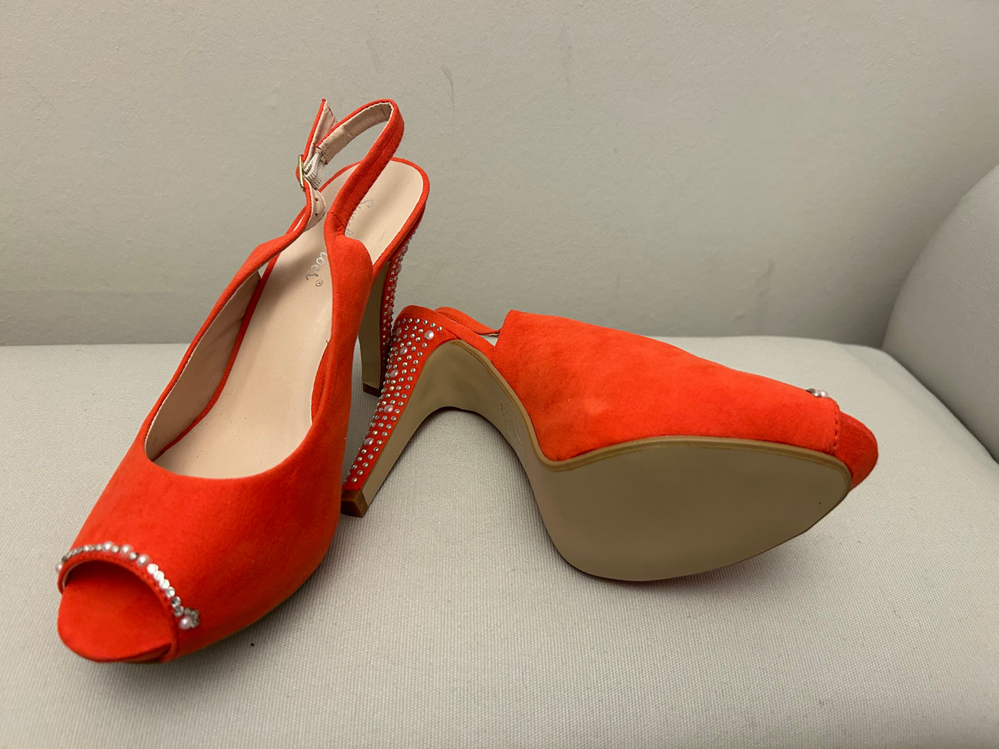 Red (Orange) Sweet Stiletto Shoes