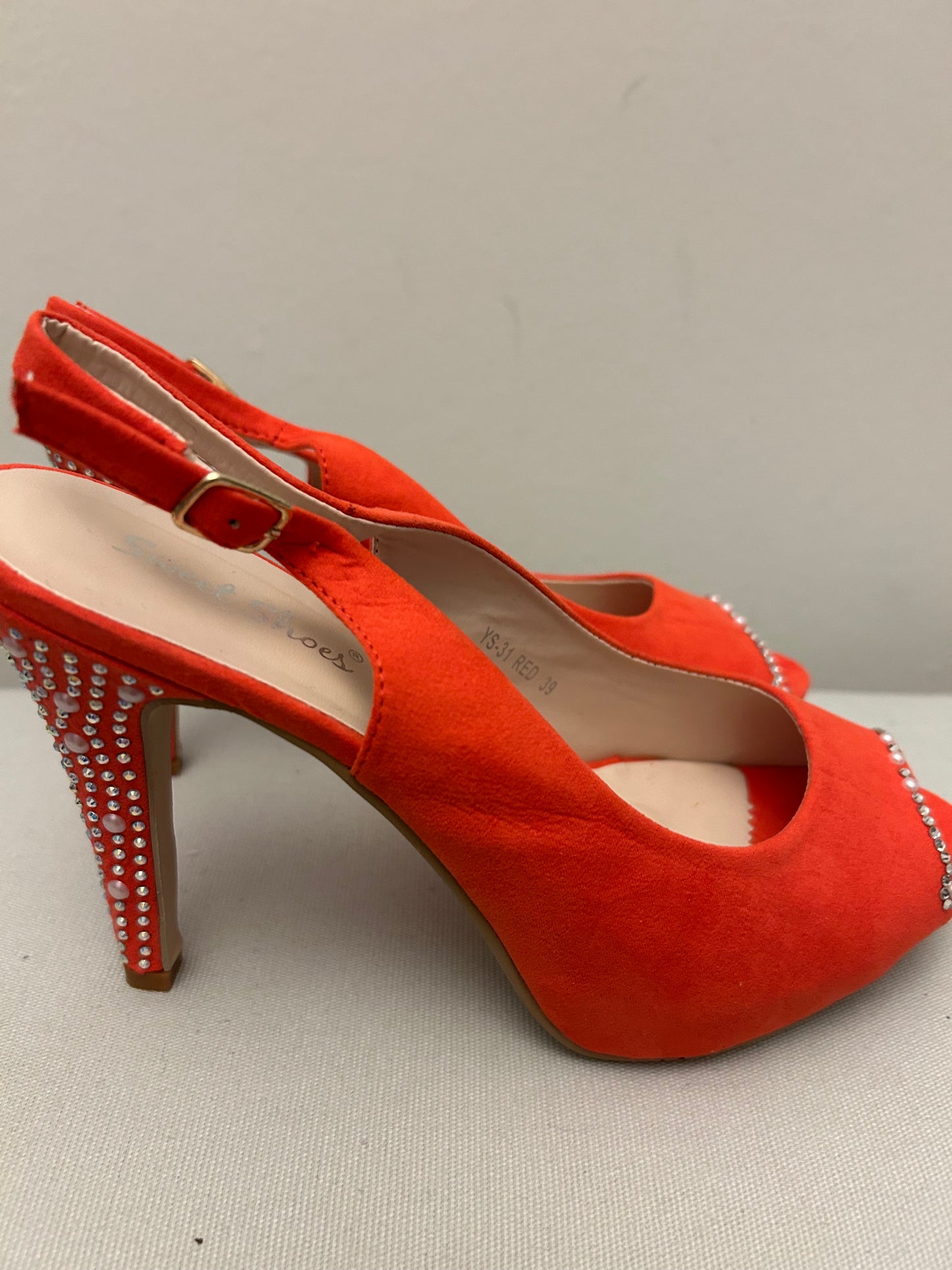 Red (Orange) Sweet Stiletto Shoes