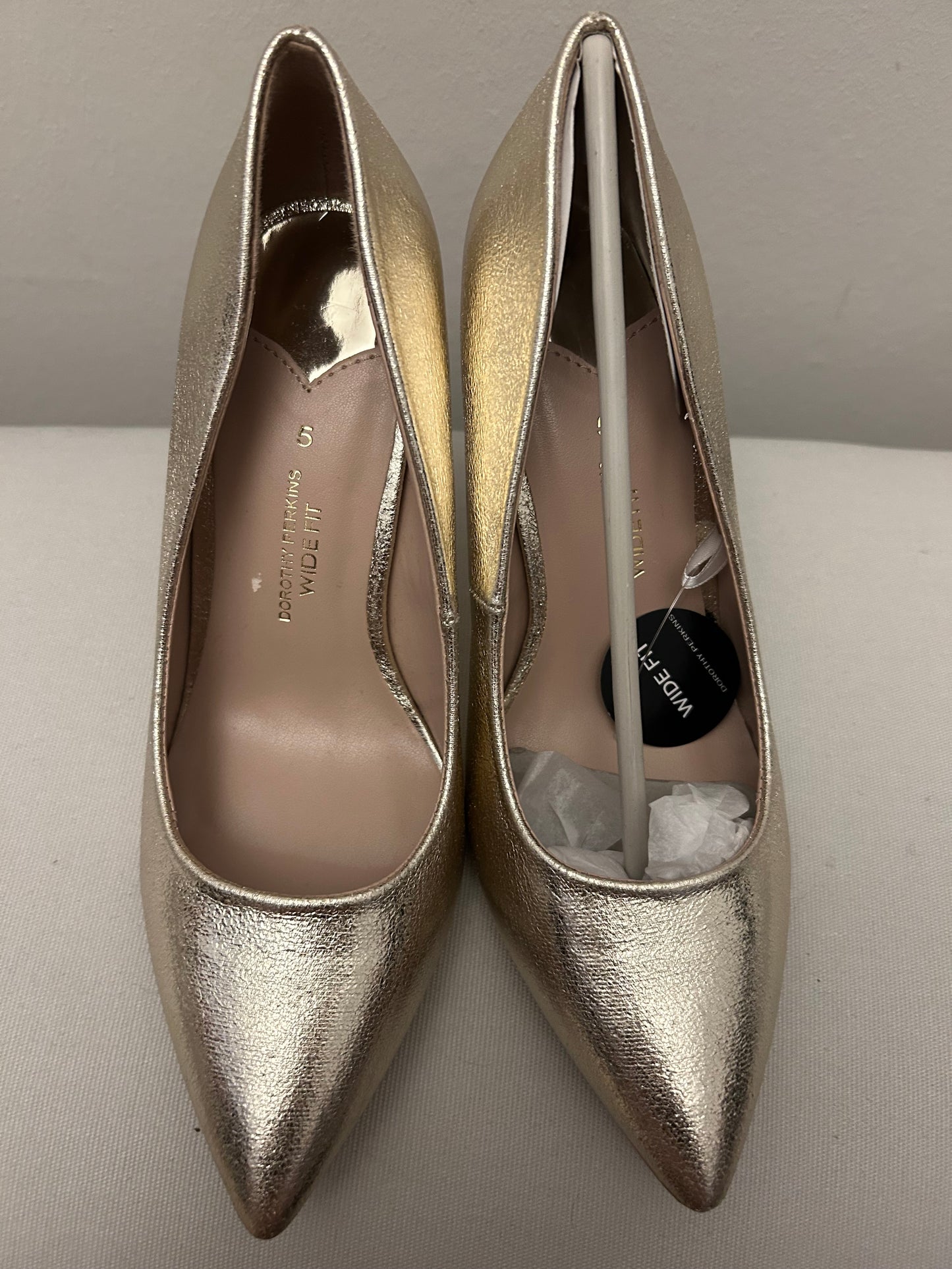 Gold Dorothy Perkins Shoes (WF)