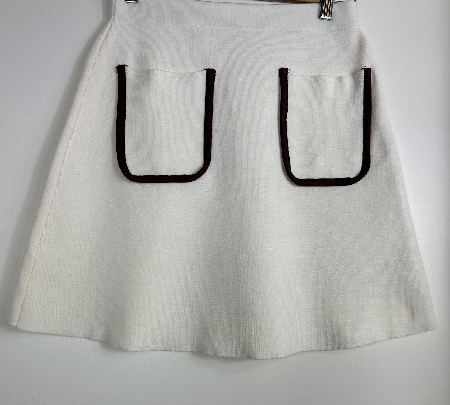 Cream ZARA Short Skirt