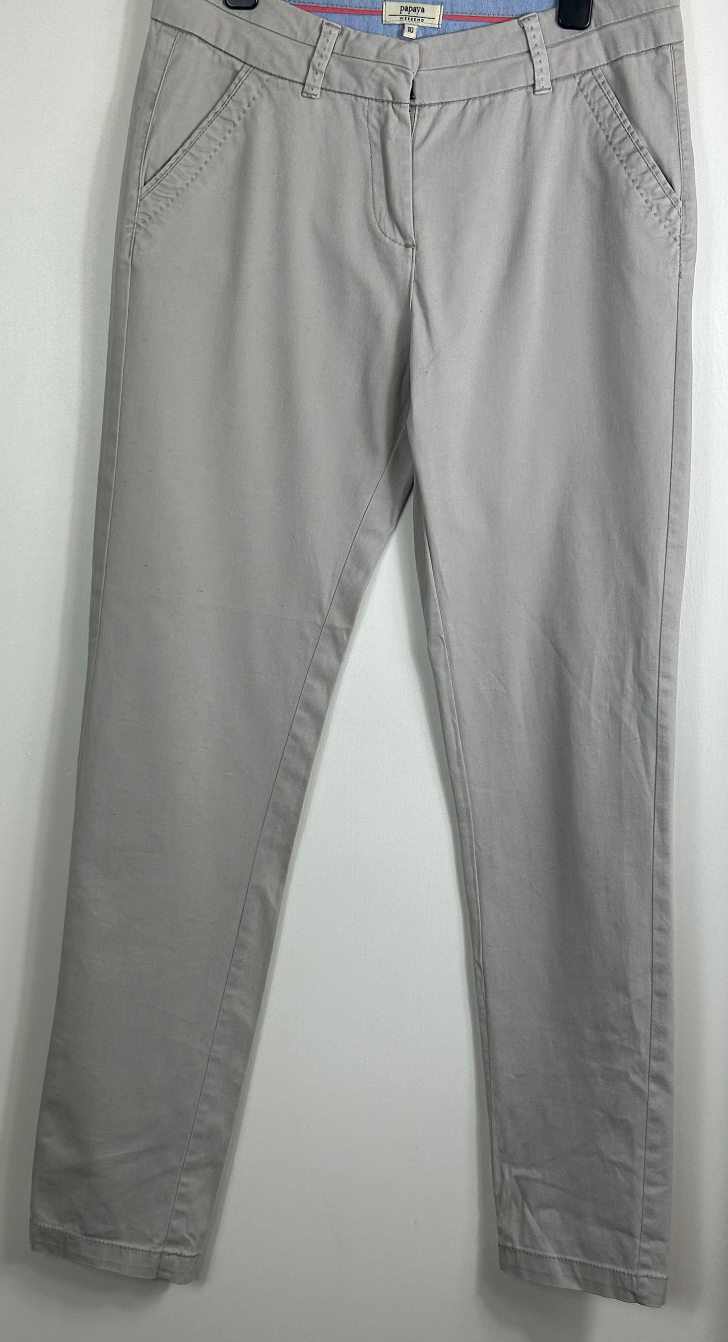 Beige Cotton Trousers