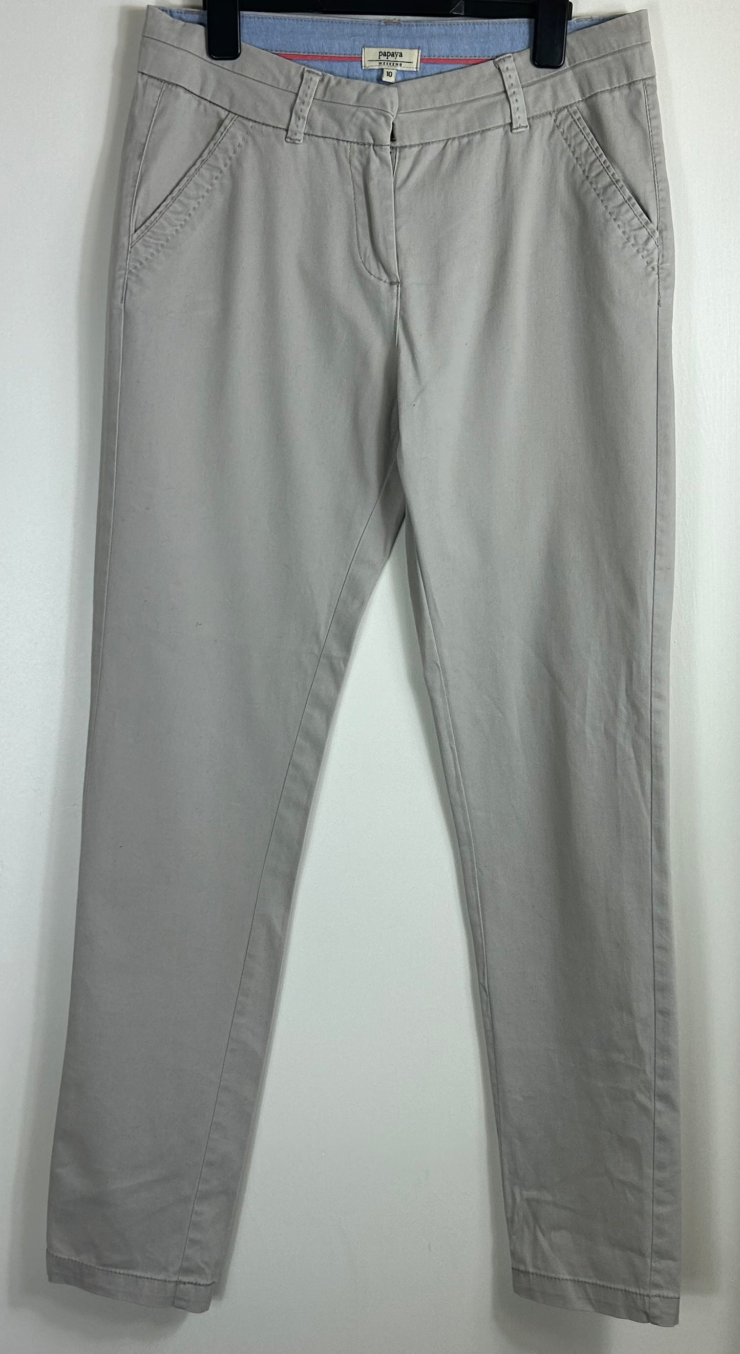 Beige Cotton Trousers