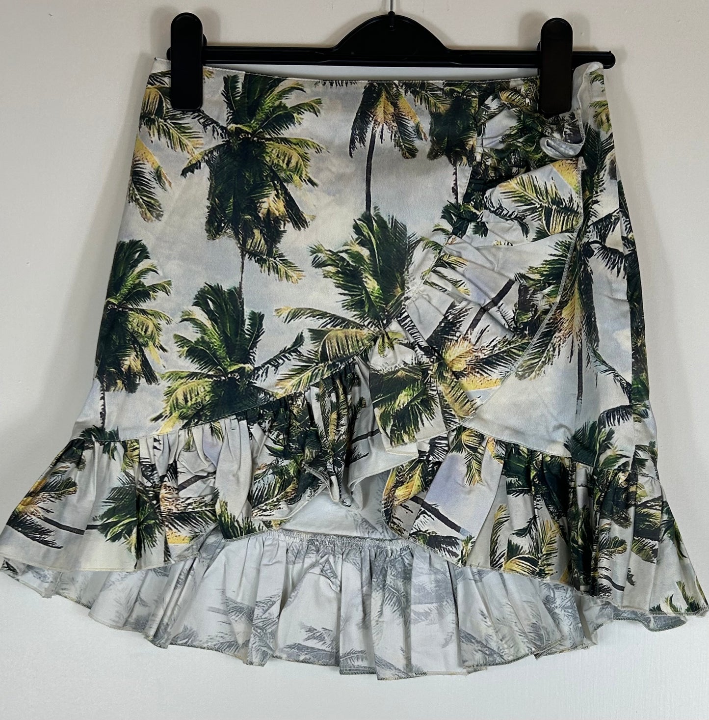White Multi Coloured H&M Summrr Skirt