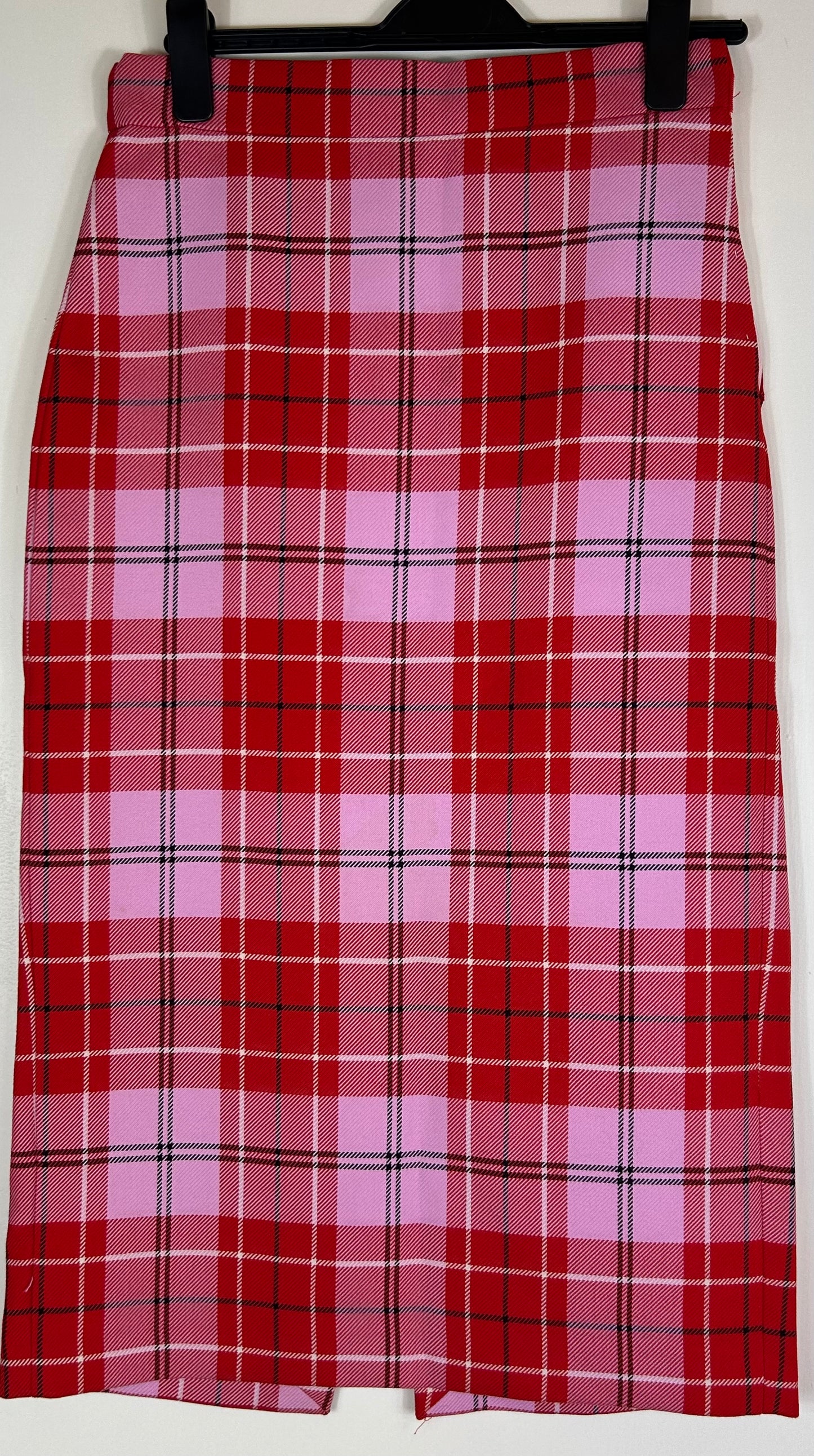 Pink & Red Checked ZARA Skirt