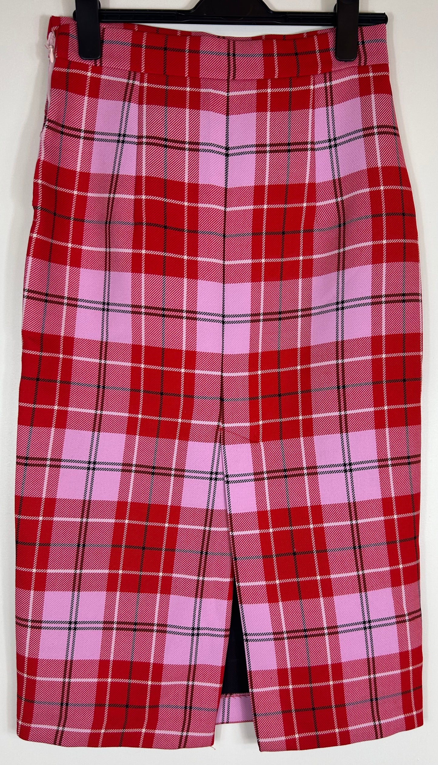 Pink & Red Checked ZARA Skirt