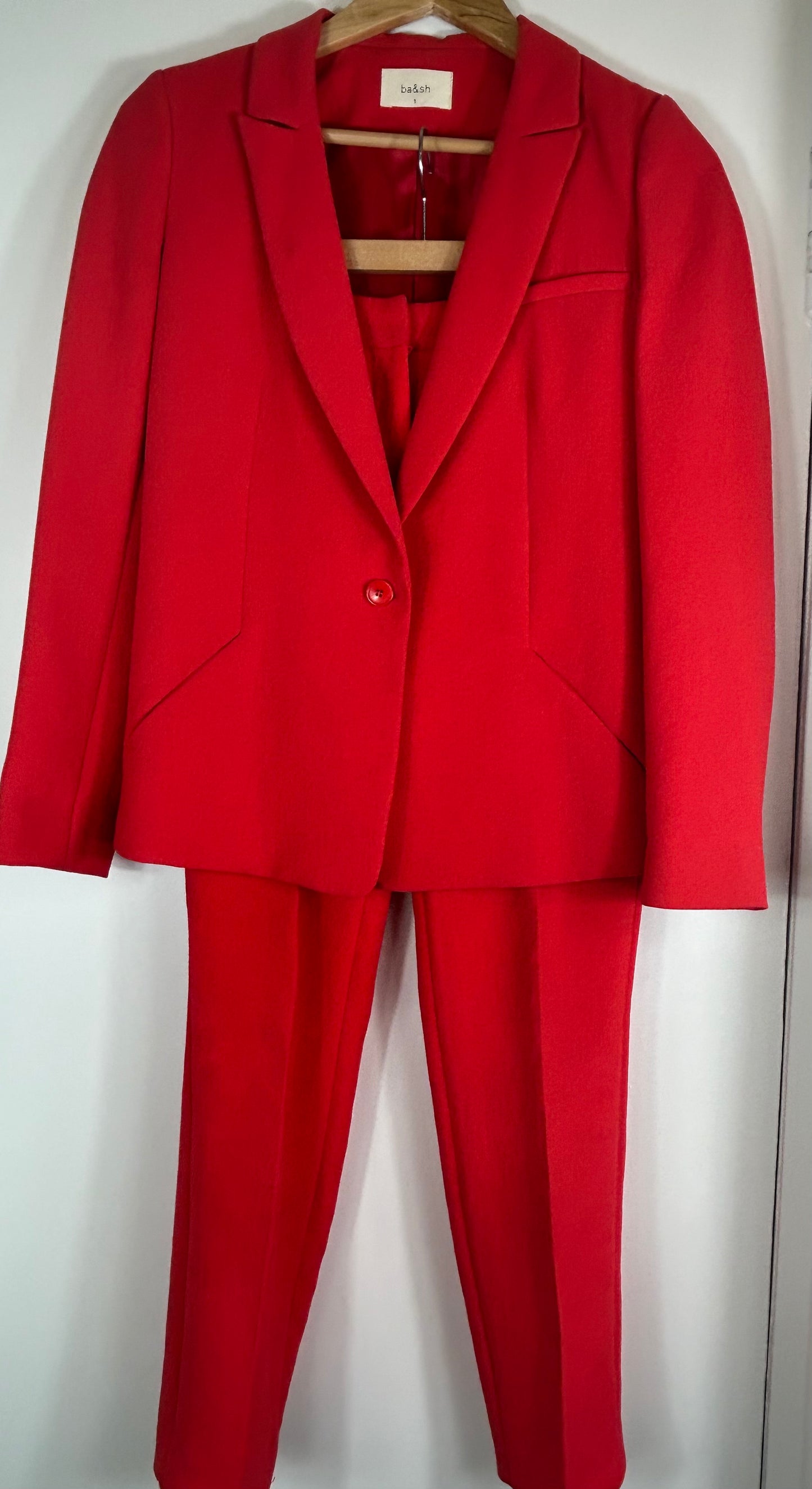 Red ba&sh Ladies Designer Trouser Suit