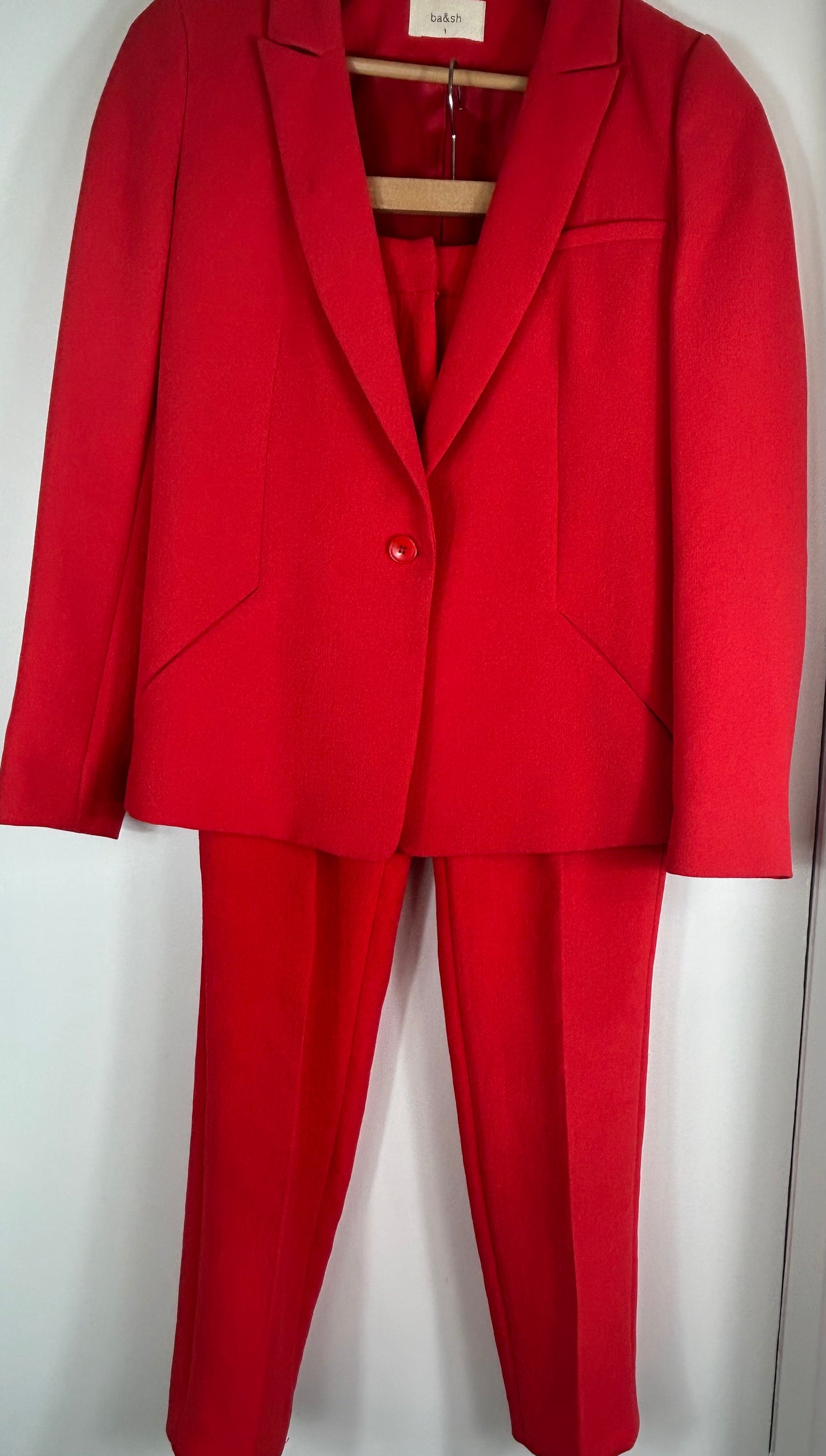Red ba&sh Ladies Designer Trouser Suit