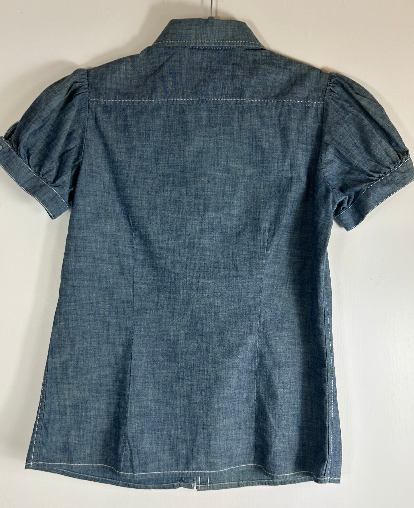 Blue Light Denim Blouse