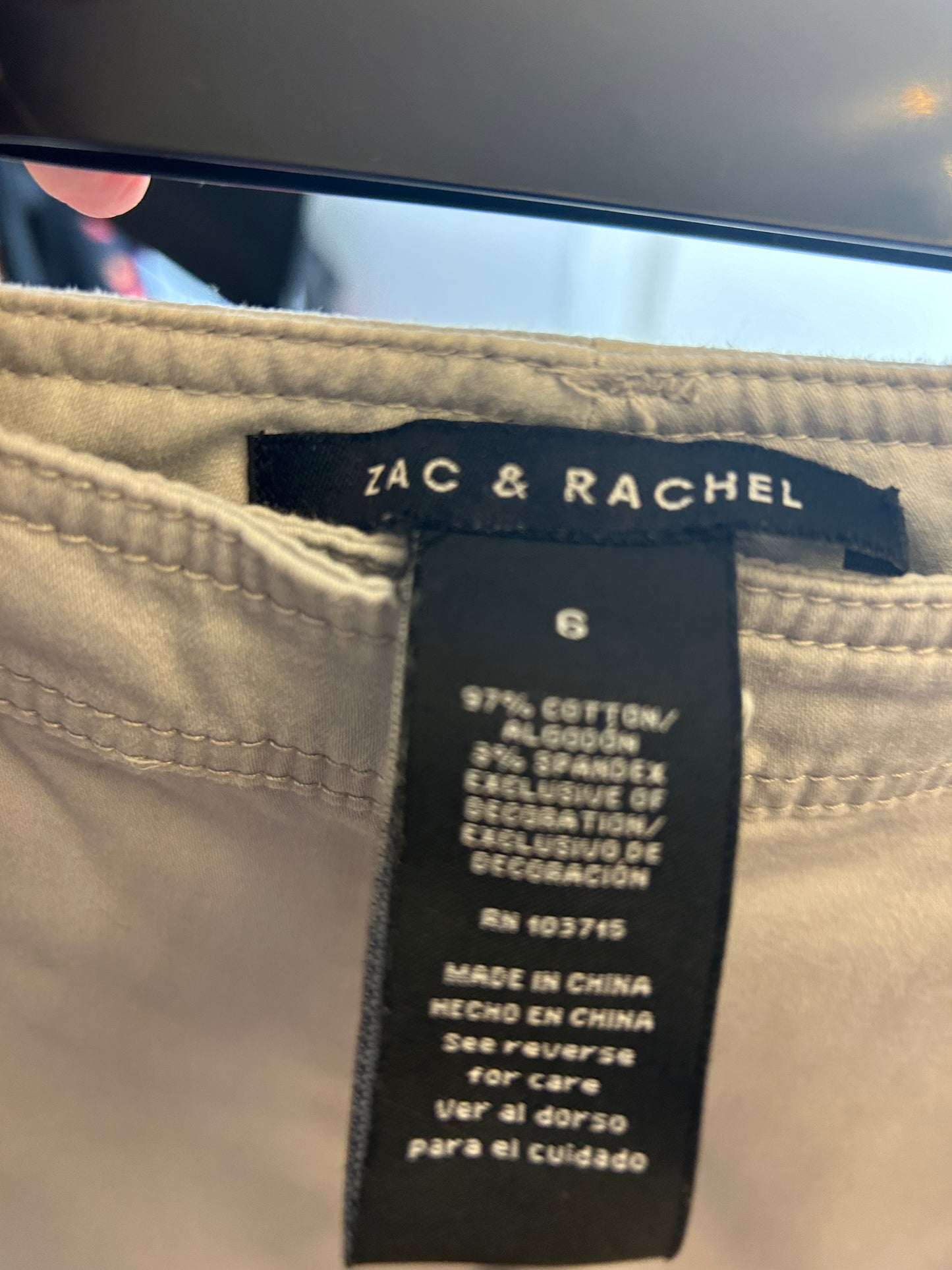 Pale Grey Ladies 3/4 Length Trousers