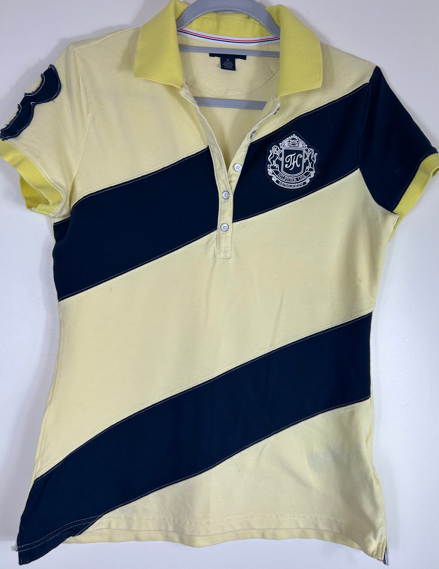 Lemon & Navy Tommy Hilfiger Polo Shirt