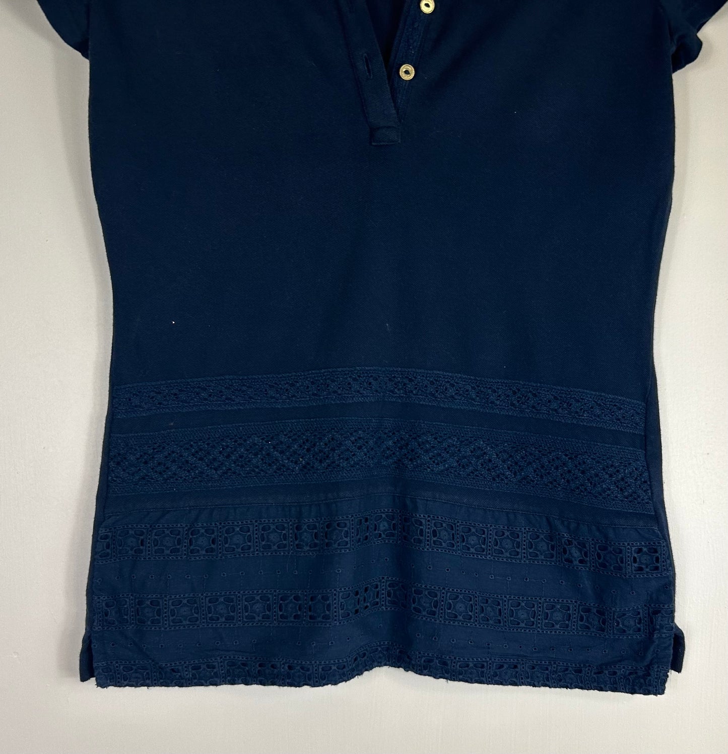 Navy Tommy Hilfiger Polo Top