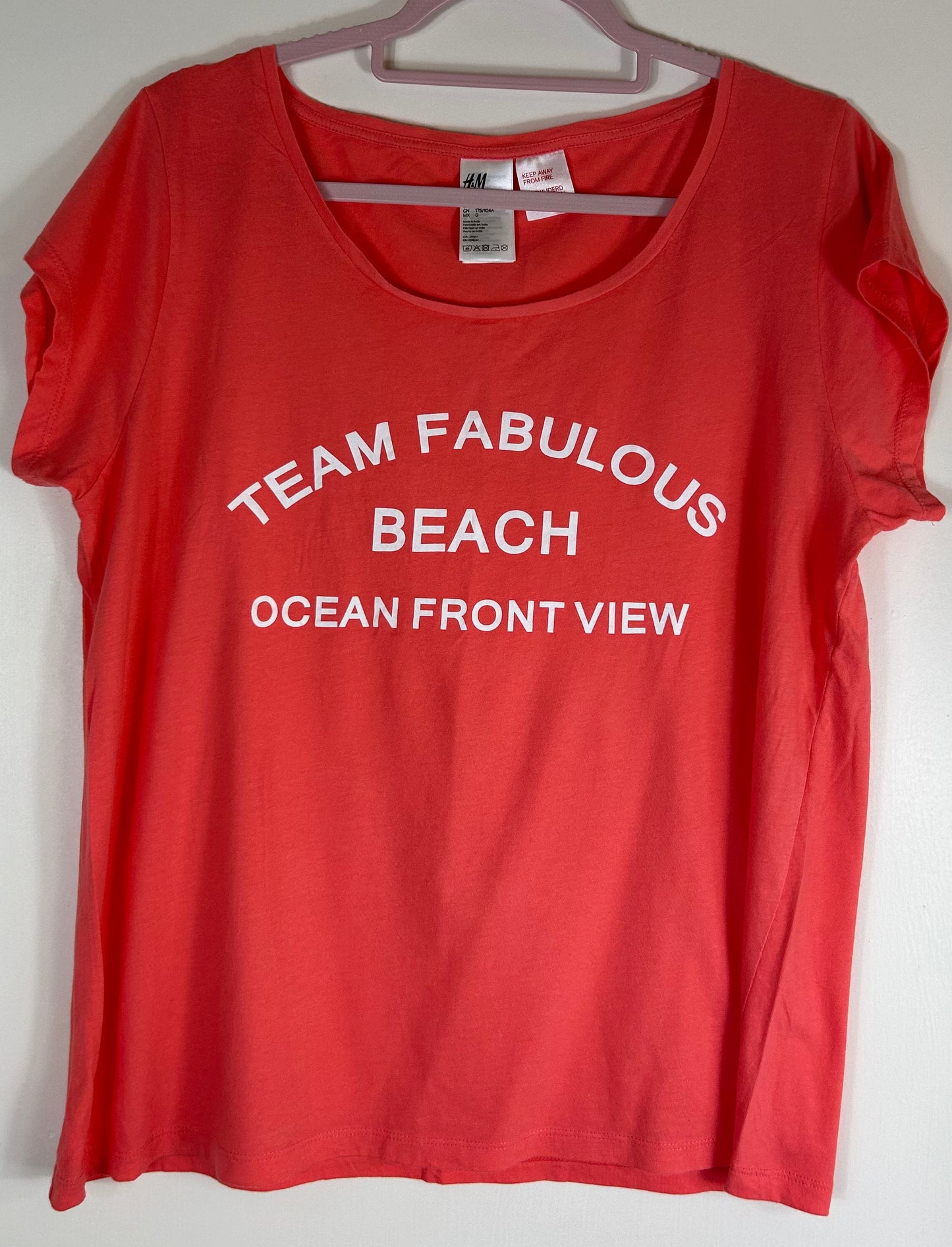 Orange H&M Cotton T Shirt