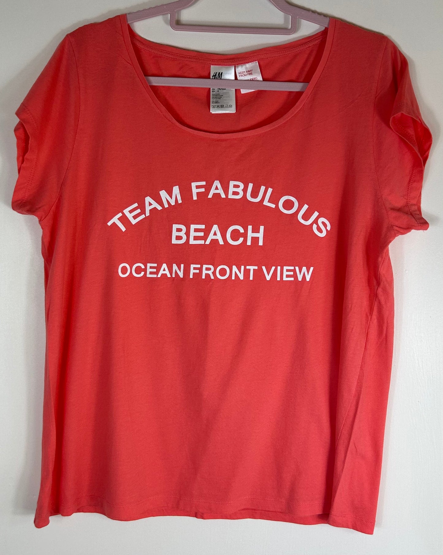 Orange H&M Cotton T Shirt