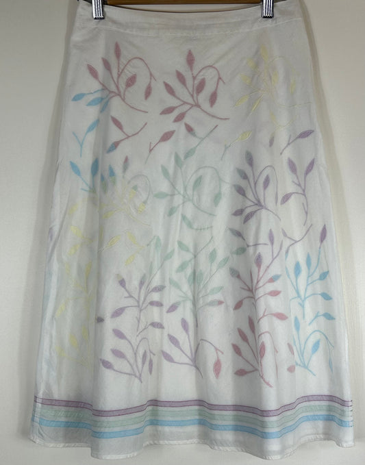 White Monsoon Summer  cotton skirt