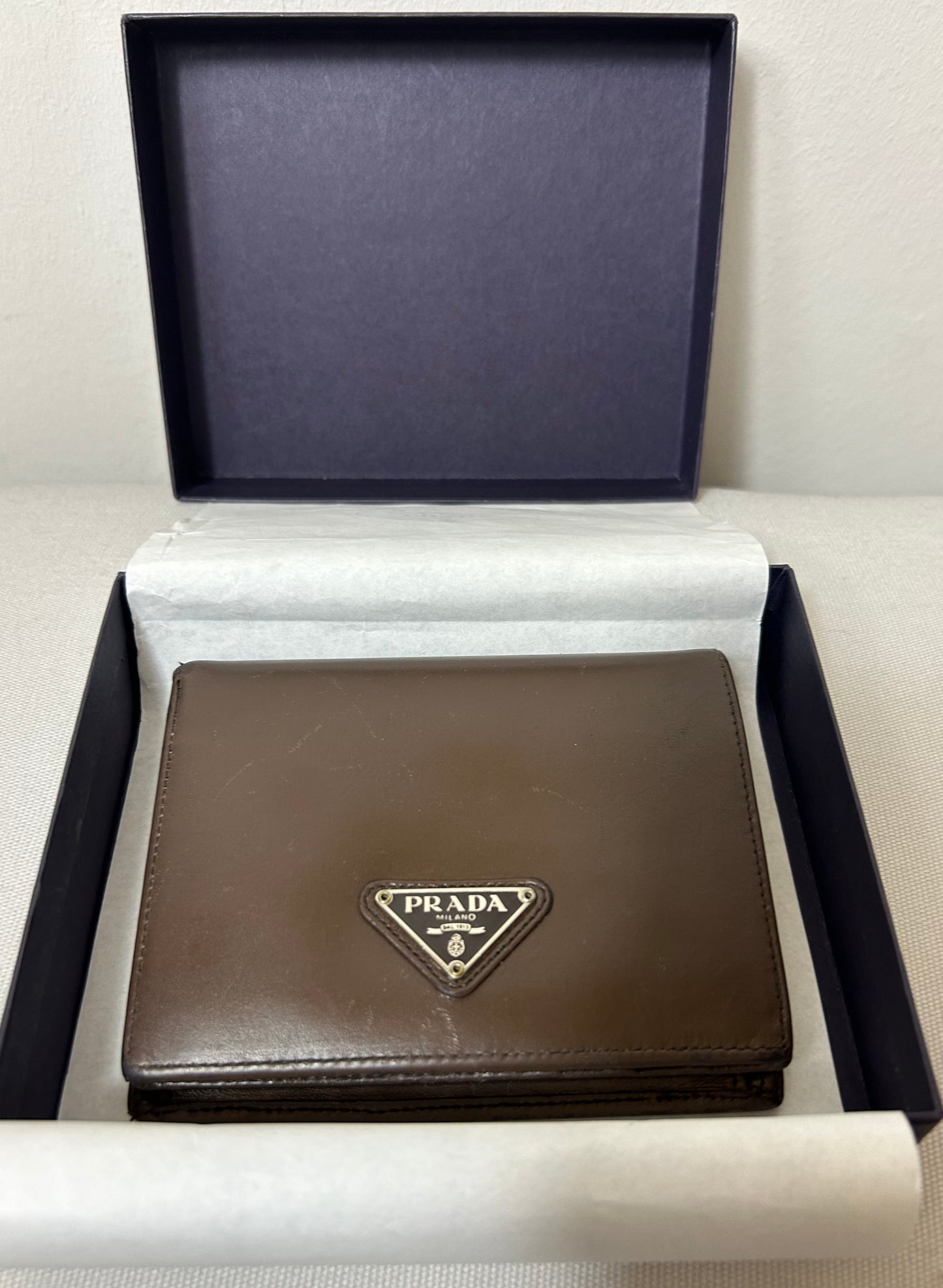 Brown Vintage PRADA Wallet