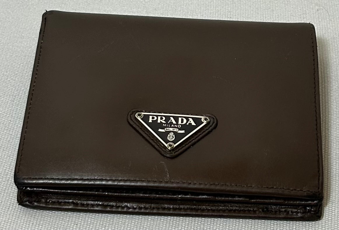 Brown Vintage PRADA Wallet