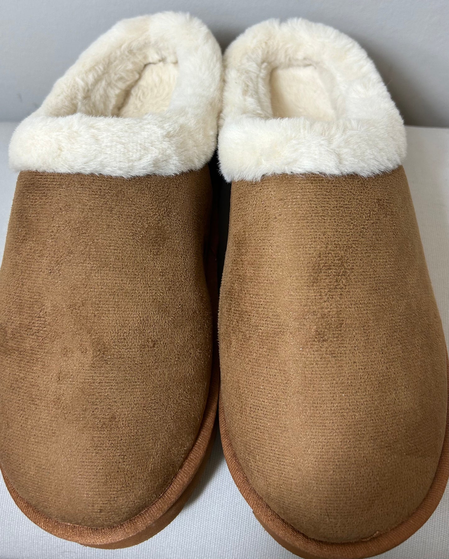Camel Platform Sole Slippers