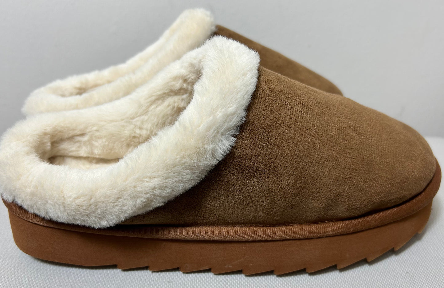 Camel Platform Sole Slippers