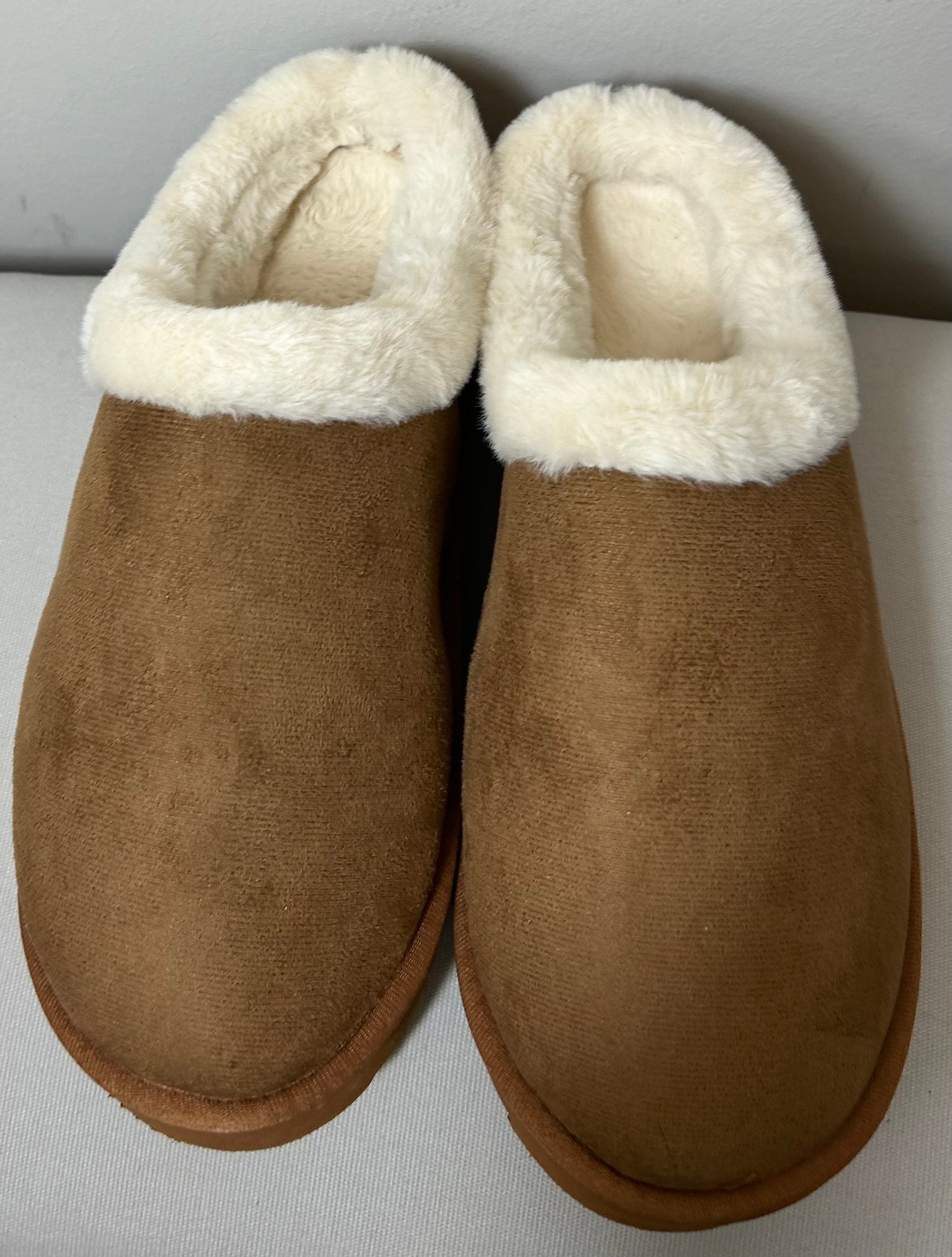 Camel Platform Sole Slippers