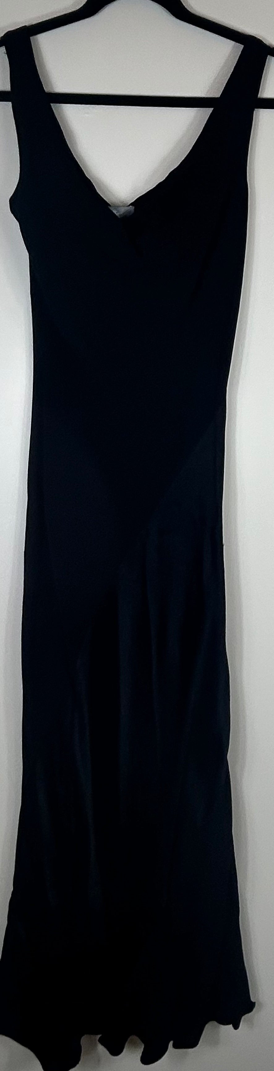 Black Wallis Long Evening Dress