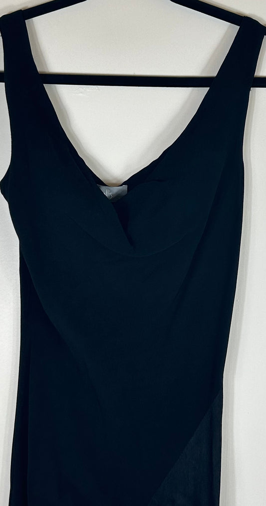 Black Wallis Long Evening Dress