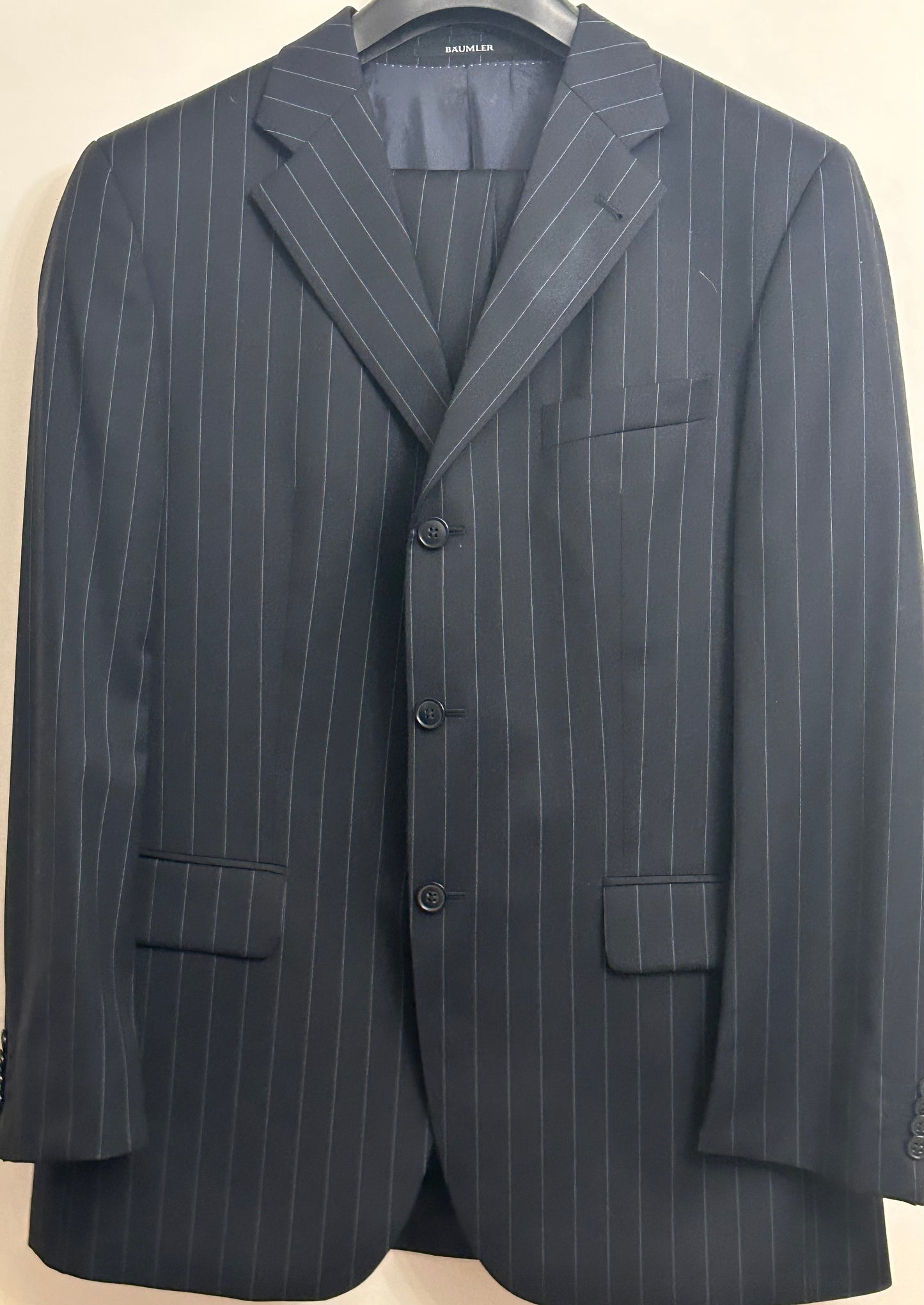 Navy Pinstripe Gents BAUMLER Suit