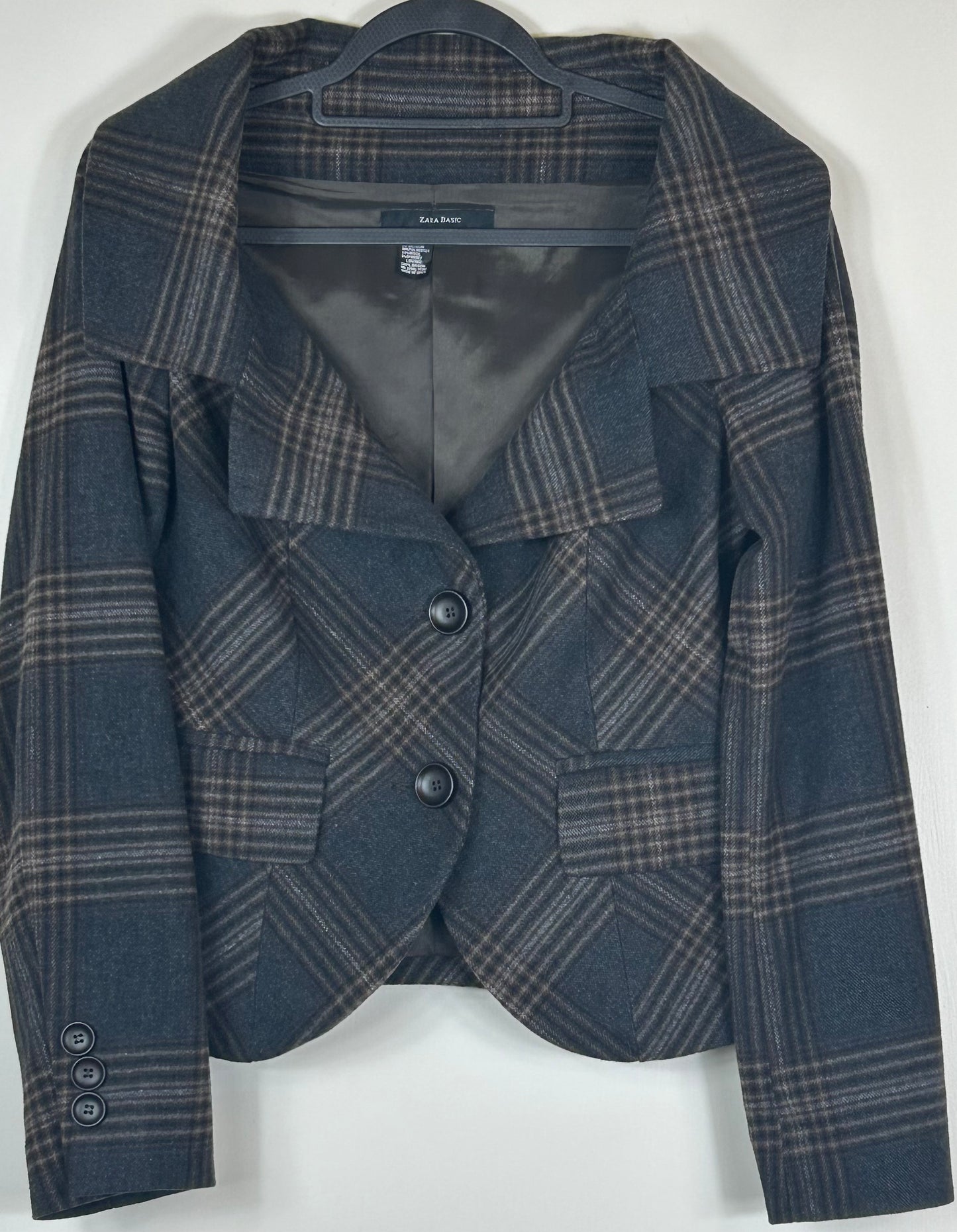 Checked Ladies Short ZARA Jacket