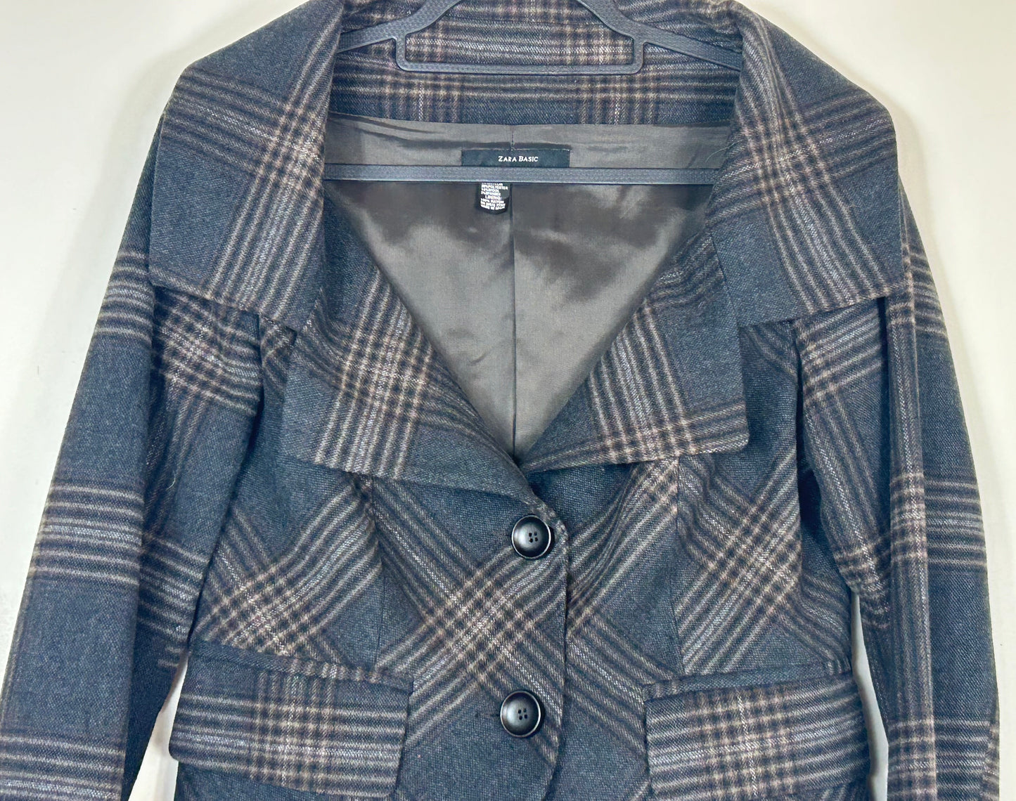 Checked Ladies Short ZARA Jacket
