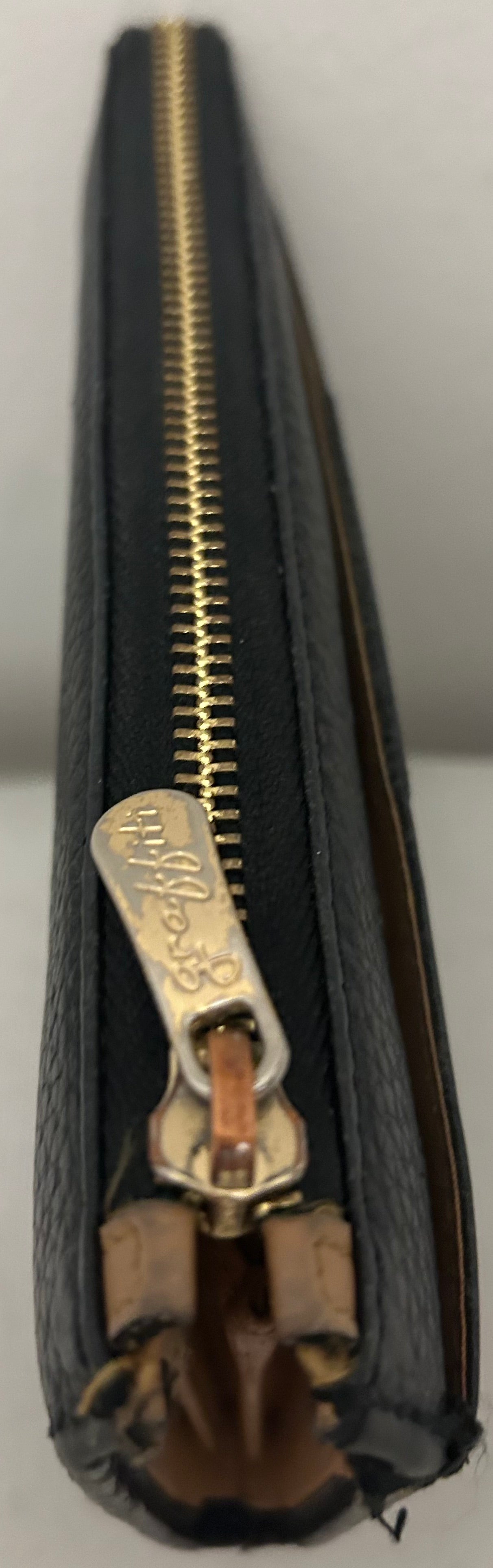 Black Graffiti Faux Leather Wallet