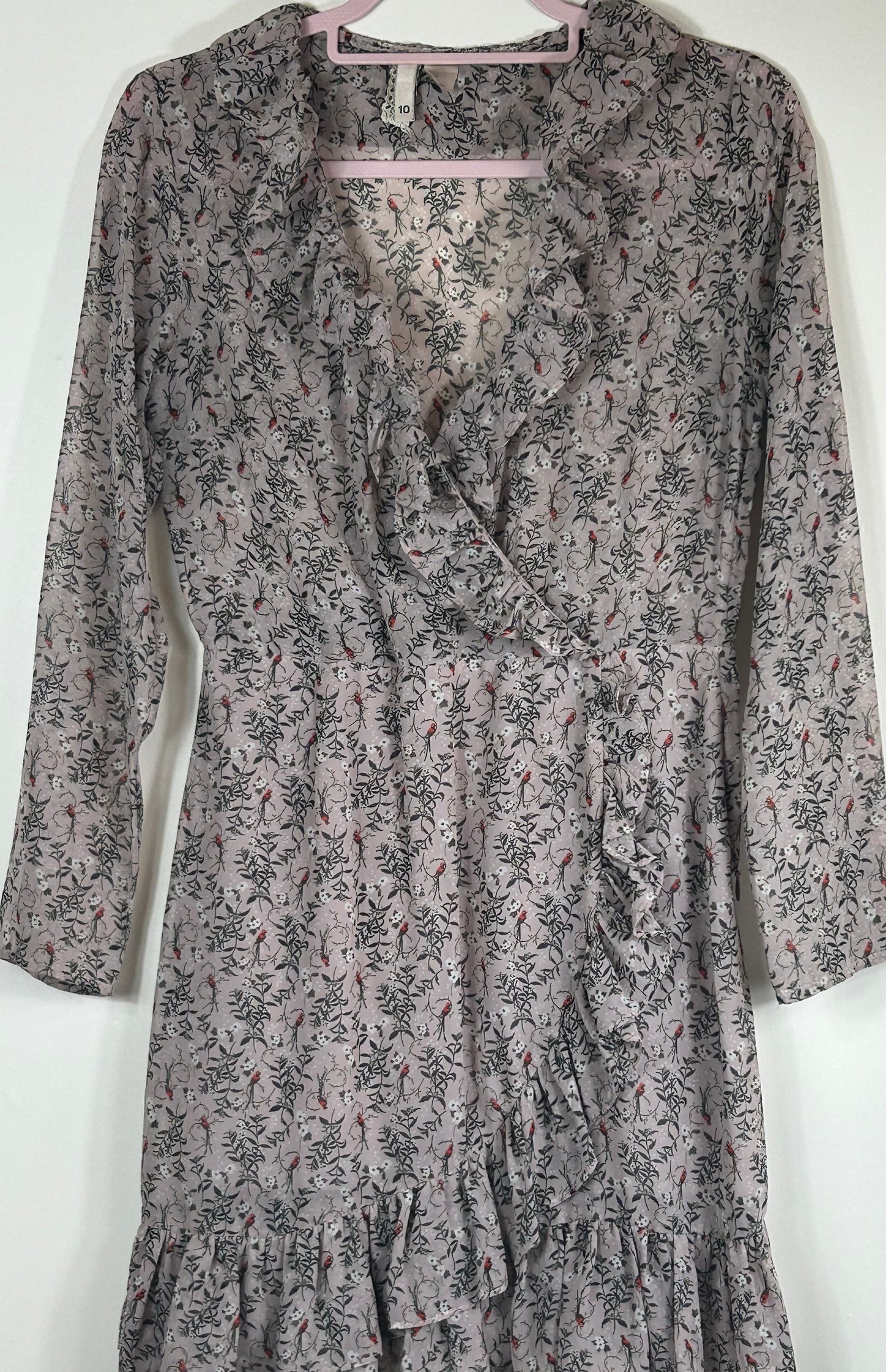 Dusty Pink H&M Patterned Dress