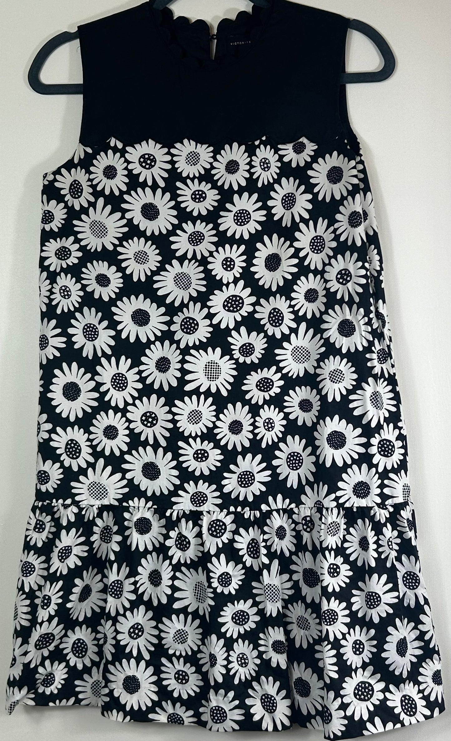 Navy. Victoria Beckham Cotton Dress