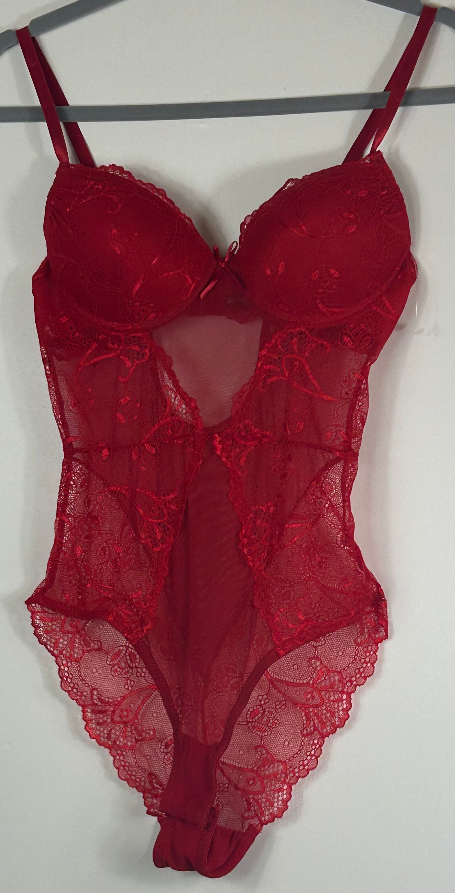 Red Sheer Lace Body