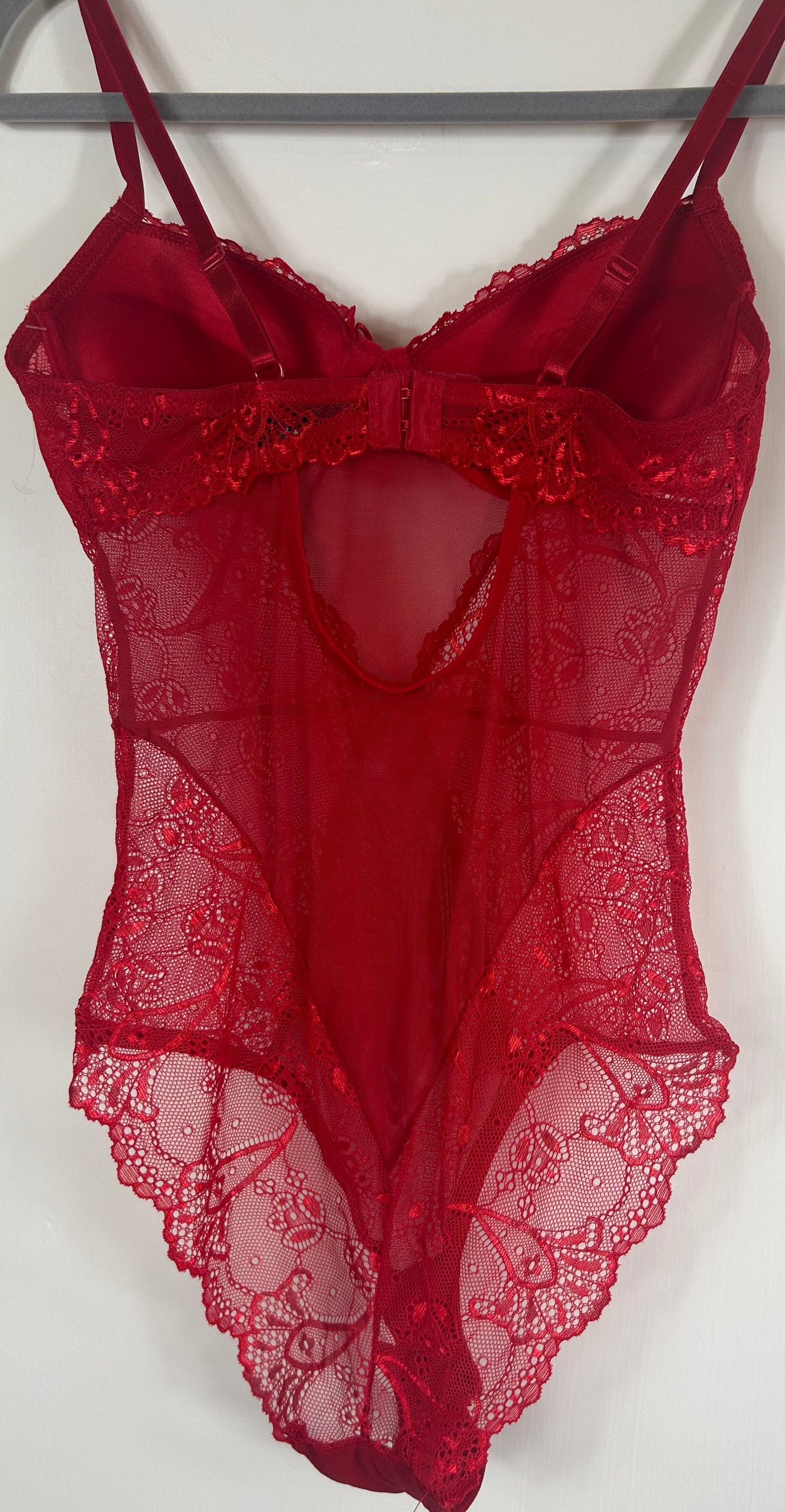 Red Sheer Lace Body