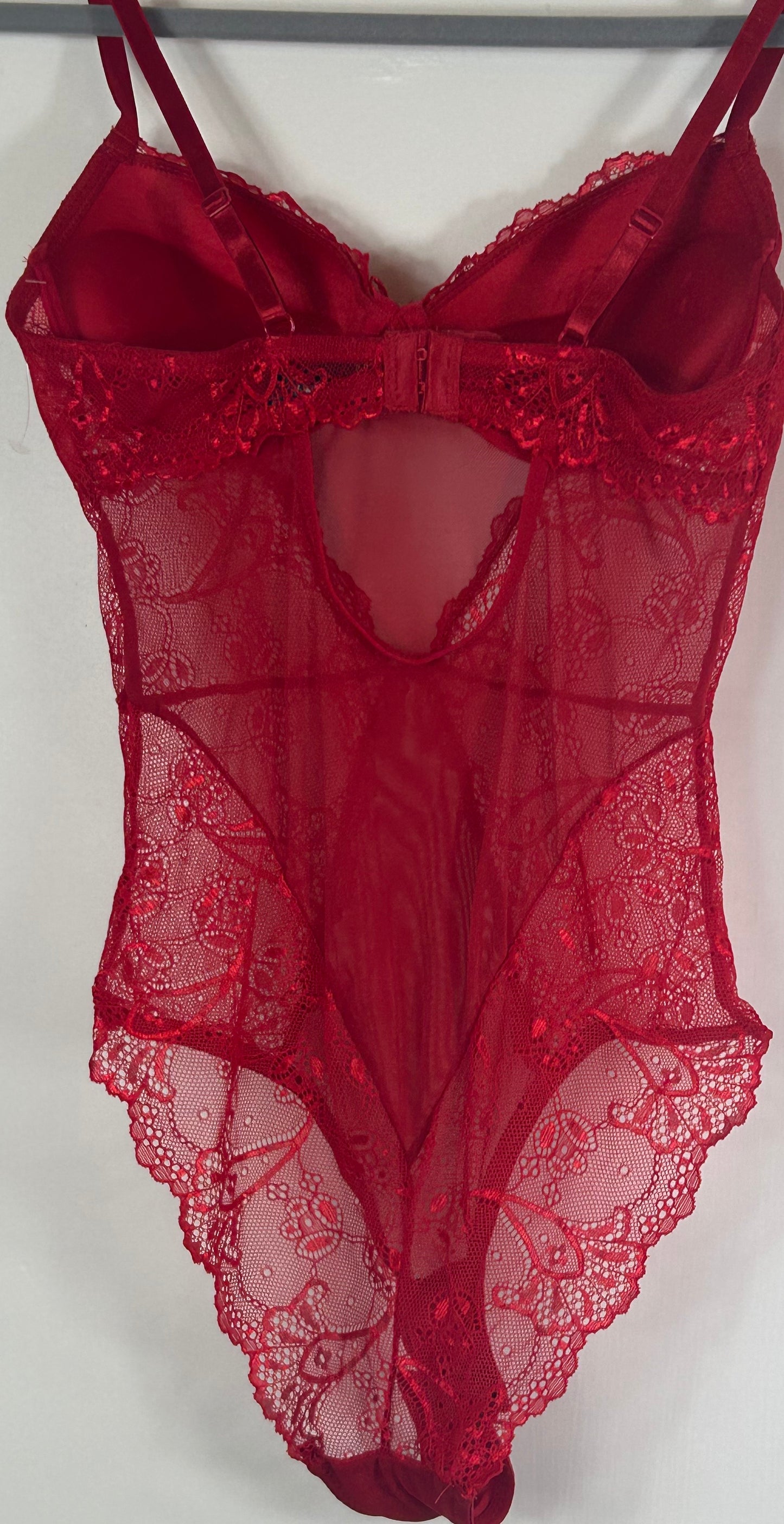 Red Sheer Lace Body
