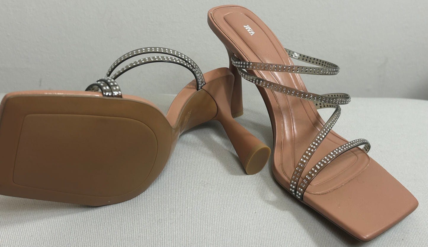 Diamanté ZARA Strappy Sandals