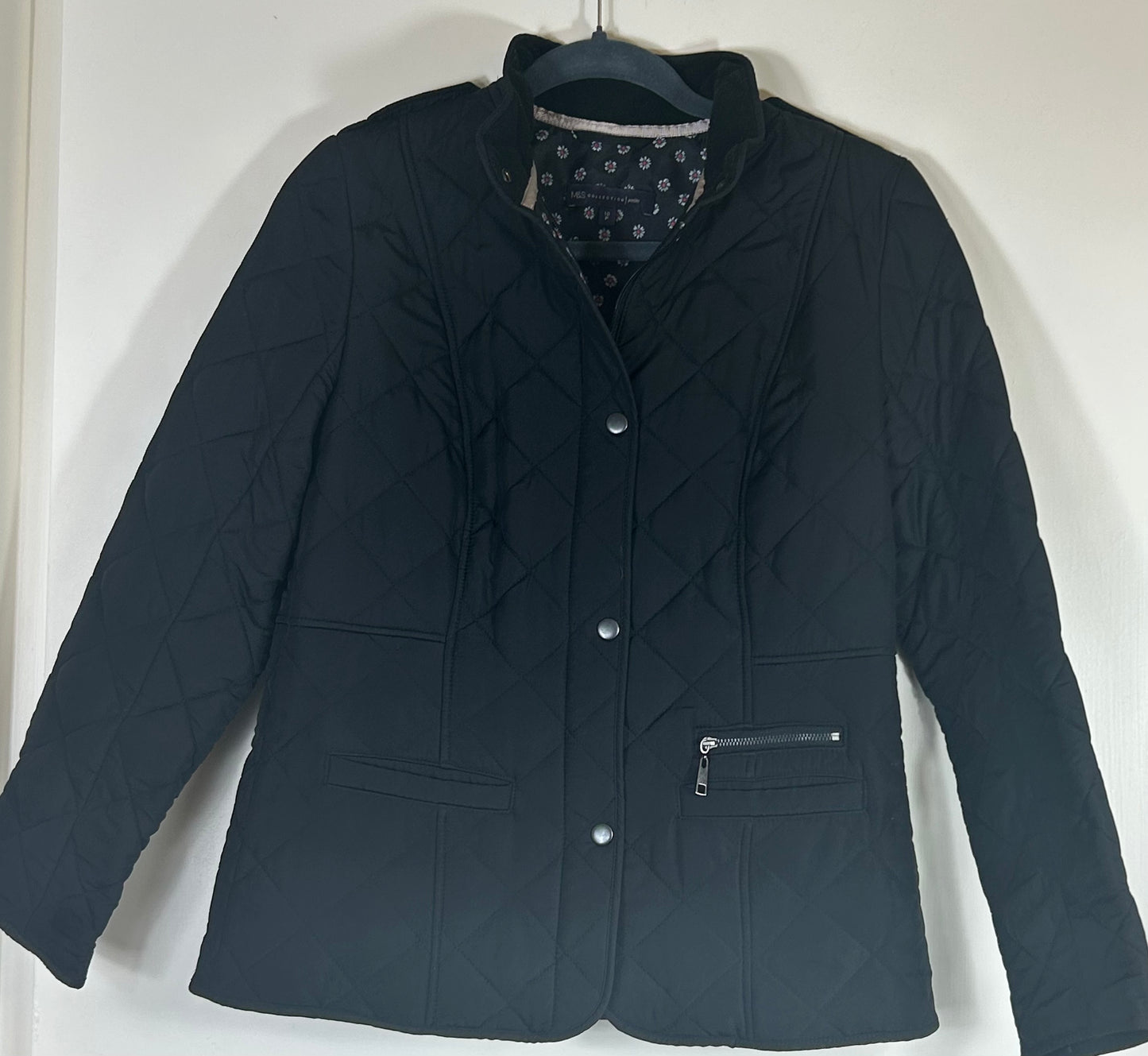 Black M&S Collection PETITE Ladies Lightly Quilted Jacket