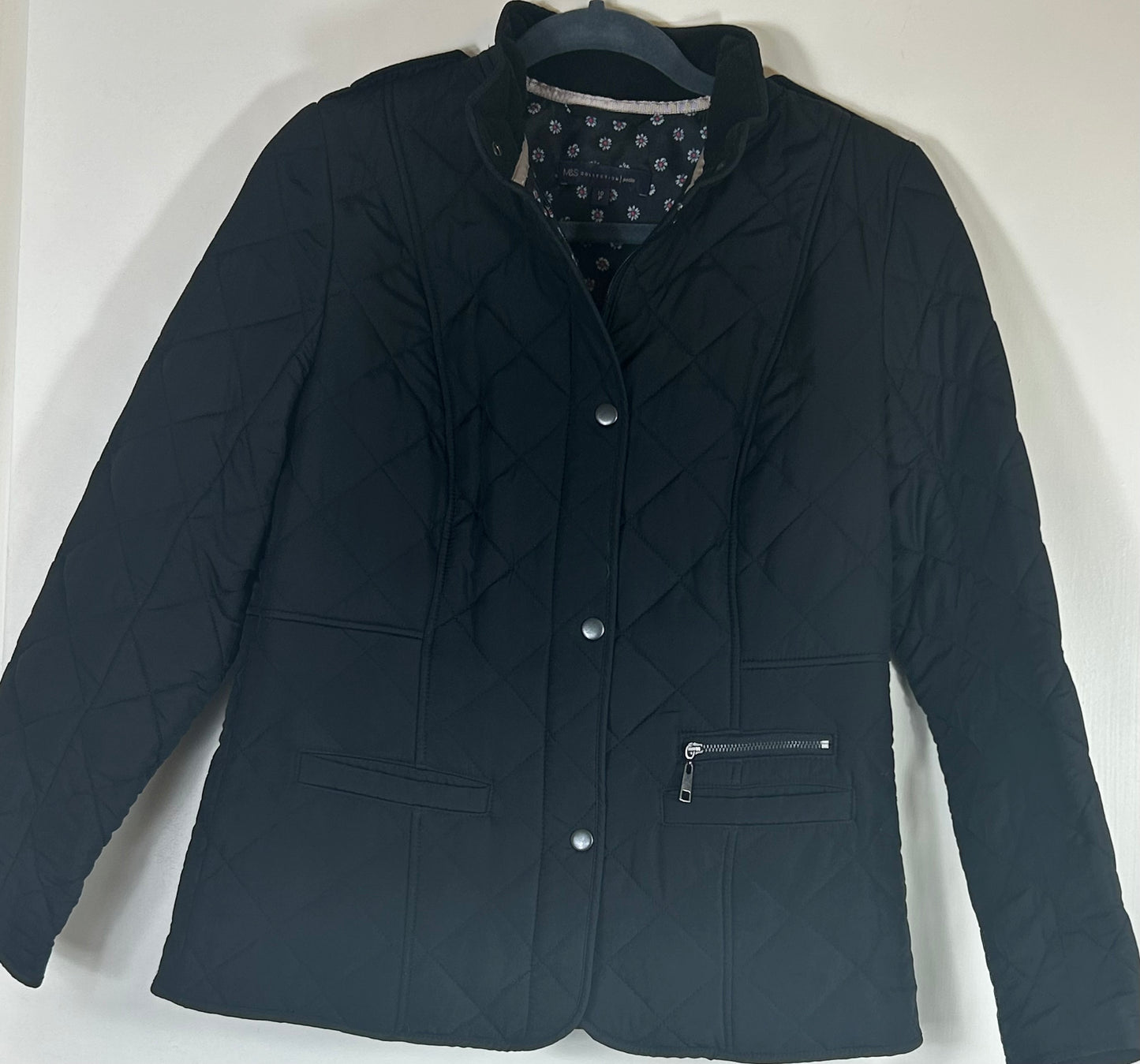 Black M&S Collection PETITE Ladies Lightly Quilted Jacket
